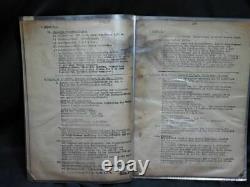 German Army Top Secret Documents on V2 Rocket missile WW2 antique military RARE