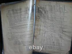 German Army Top Secret Documents on V2 Rocket missile WW2 antique military RARE