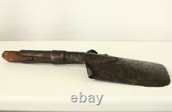 German Army WW2 Original Relic Soldiers Small Trench Shovel (J. R. 153)