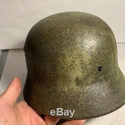 German Army WW2 Relic M40 Helmet Recovered in Normandy Camo