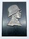 German Army Ww2 Award Soldier Medal Officer Bronze Bust Uniform Desk Wall Plaque