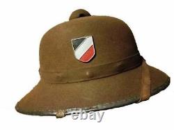 German Elite WWII GERMAN ARMY TROPICAL PITH HELMET AFRIKA CORPS 1942 L@@K