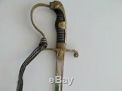 German WW II Army Officer's Lion Head Sword