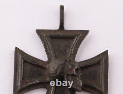 German WW2 Iron Cross pattée SKULL Pendant for Necklace WWII Knights 1939 Army