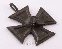 German WW2 Iron Cross pattée SKULL Pendant for Necklace WWII Knights 1939 Army