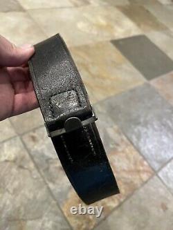 German WW2 leather Army combat bellt withiut buckle