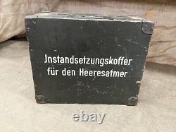 German WW2 repair case for Army Rebreather with bottle & mask Heeresatmer