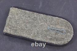 German WWII Army Engineer Enlisted Shoulder Board OD Green with Black Piping