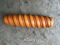 German WWII Original Orange Army Dagger Handle Grip, Ferrule, Pommel Parts