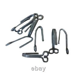 German WWII Tunic Aluminum Belt Hooks (25 Sets of 4 Each) z675