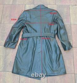 German WWII Wehrmacht Private Soldier Officer's Leather Coat RARE
