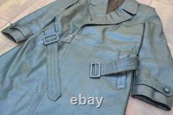 German WWII Wehrmacht Private Soldier Officer's Leather Coat RARE