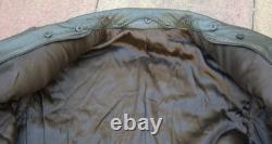 German WWII Wehrmacht Private Soldier Officer's Leather Coat RARE