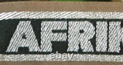 German World War II Army AFRIKA KORPS Officers Cuff Title
