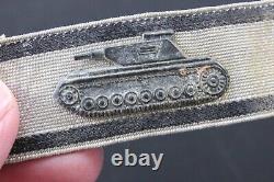 German World War II Army HEER Silver Armored Tank Destruction Strip