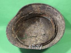 German World War II Army M-40 Combat Helmet Shell With Concussion Cracks