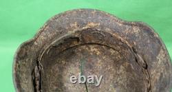 German World War II Army M-40 Combat Helmet Shell With Concussion Cracks