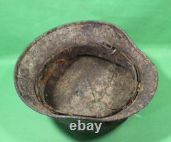 German World War II Army M-40 Combat Helmet Shell With Concussion Cracks