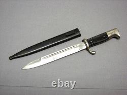German Ww2 Army Ksg98 Dress Bayonet & Scabbard -original