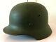 German Wwii Army M35 Dark Apple Green Combat (heer) Helmet
