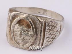 German army Ring WW2 Tank signet WWII Skull pendant Panzerfaust Anti-tank grenad