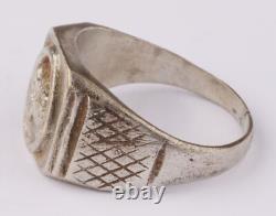 German army Ring WW2 Tank signet WWII Skull pendant Panzerfaust Anti-tank grenad