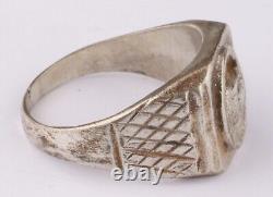 German army Ring WW2 Tank signet WWII Skull pendant Panzerfaust Anti-tank grenad