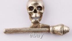 German army Ring WW2 Tank signet WWII Skull pendant Panzerfaust Anti-tank grenad