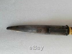 German army fighting knife trench boot dagger Infanteriemesser stag deer WW2