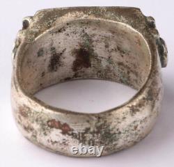 German eagle set WW2 Tirol pendant WWII Army signet ring Hunter Size 11.5 Silver