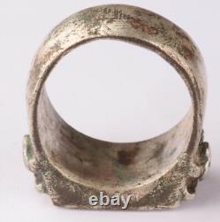 German eagle set WW2 Tirol pendant WWII Army signet ring Hunter Size 11.5 Silver