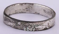 German ring WW2 Bonn 1941 Germany WWII Jewelry Army Military Silverplated Bronze
