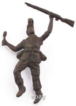 German soldier attacks Russian T-34 tank WW2 art Soviet army armored force WWII