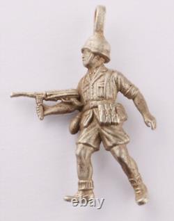German soldiers in attack 800 silver WW2 Miniature DAK African corps WWII Army