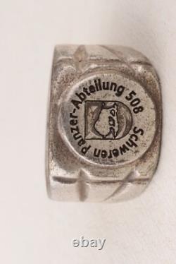 German tankmans Ring war period WW2 badge WWII Germany Battlefield artifact Schw