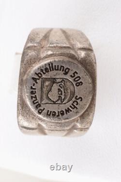 German tankmans Ring war period WW2 badge WWII Germany Battlefield artifact Schw