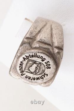 German tankmans Ring war period WW2 badge WWII Germany Battlefield artifact Schw