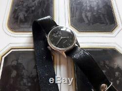 Grana Dh Swiss Wrist Watch German Army 1940s Ww II 2 Military Black Dial For Men