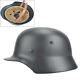 Gray Ww2 German Elite Wh Army M35 M1935 Steel Helmet Stahlhelm Retro Durable