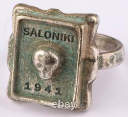 Greece Saloniki 1941 Greek WW2 German ring WWII Germany Army Wehrmacht Gothic