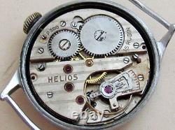 HELIOS DH D30414H WWII Swiss for German Army Wehrmaht Military Wristwatch P300