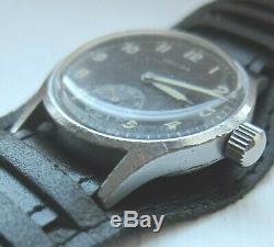 HELIOS DH Wristwatch German Army Wehrmacht of period WWII. Military. Cal. 1130