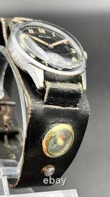 HELIOS Vintage Military DH German Army Watch Wehrmacht WWII Serviced RARE