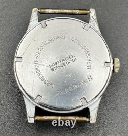 HELIOS Vintage Military DH German Army Watch Wehrmacht WWII Serviced RARE