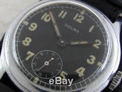 Helma D93469H Wehrmacht German Army WWII Vintage 1939-1945 Swiss Military Watch