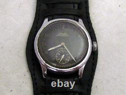 Helma DH WWII Wehrmacht German Army Vintage 1939-1945 Military Swiss Wristwatch