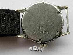 Helvetia DH SWISS Cal. 82A WWII War Military Pilot German Army Black Wrist Watch