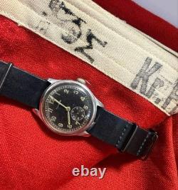 Helvetia WWII German Army DH Watch 34mm Stainless Steel Used Overhauled