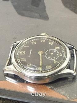 Helvetia WWII German Army DH Watch 34mm Stainless Steel Used Overhauled