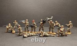 Homemade 1/72 WWII German army Colored Soldiers 36pcs/Set Finished Model